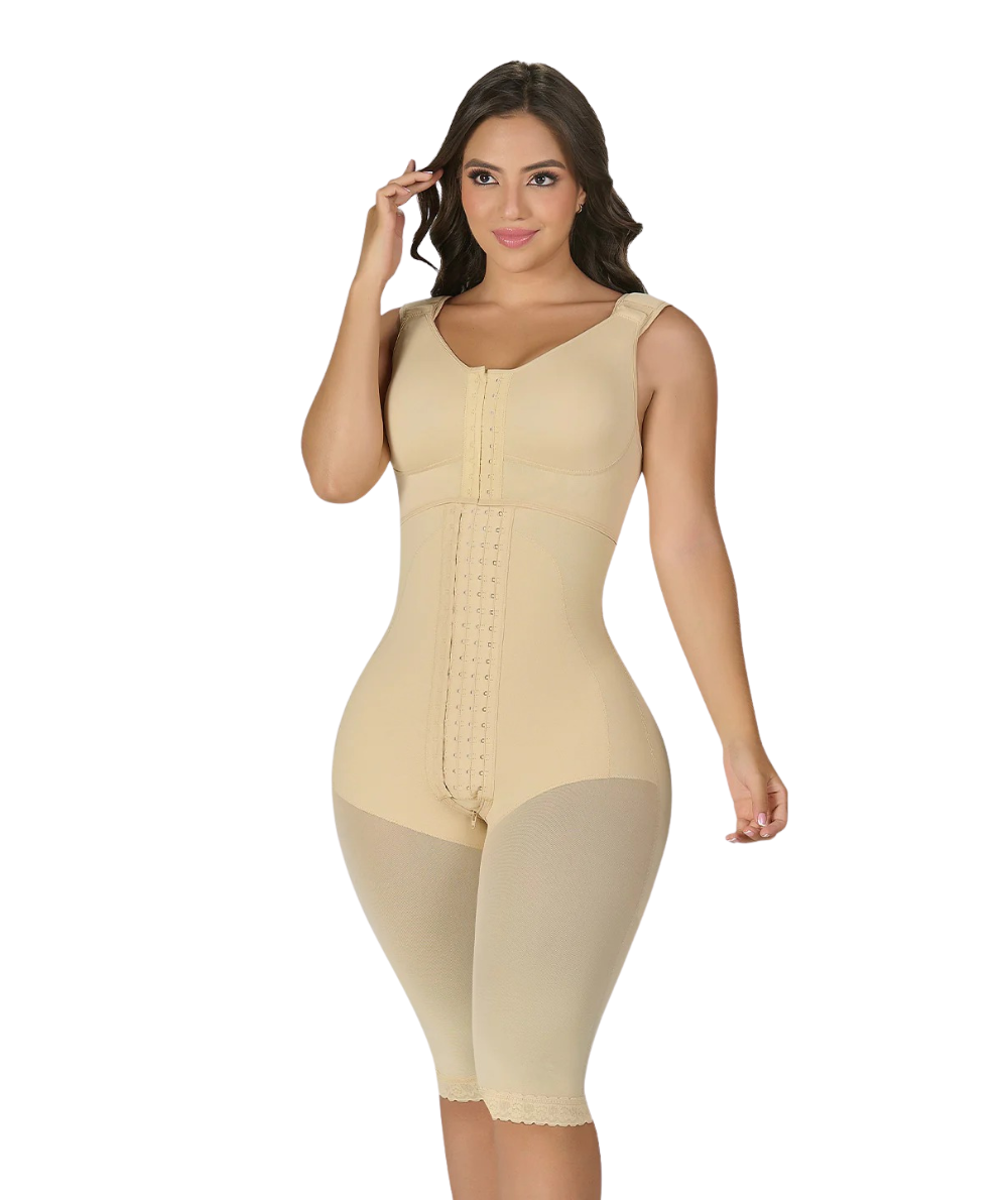 HOURGLASS TYPE KNEE-LENGTH FAJA WITH BRA